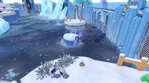 Frigid floes puzzle pieces  In the PlayStation lab, opposite the entrance, you will find a machine